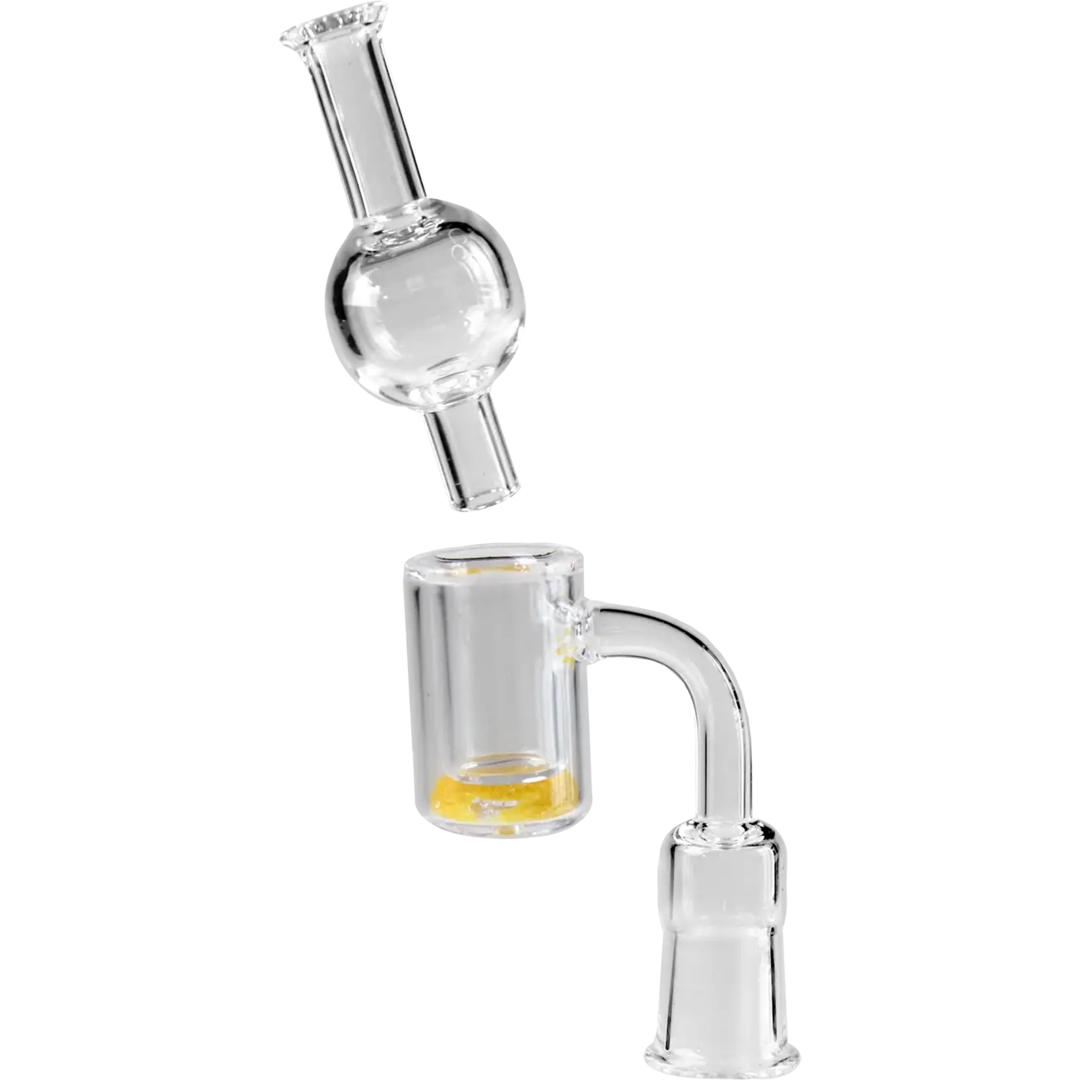 Quarzschalen-Set mit Carb Cap in einer Metalldose