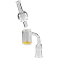 Quarzschalen-Set mit Carb Cap NS 19F in einer Metalldose
