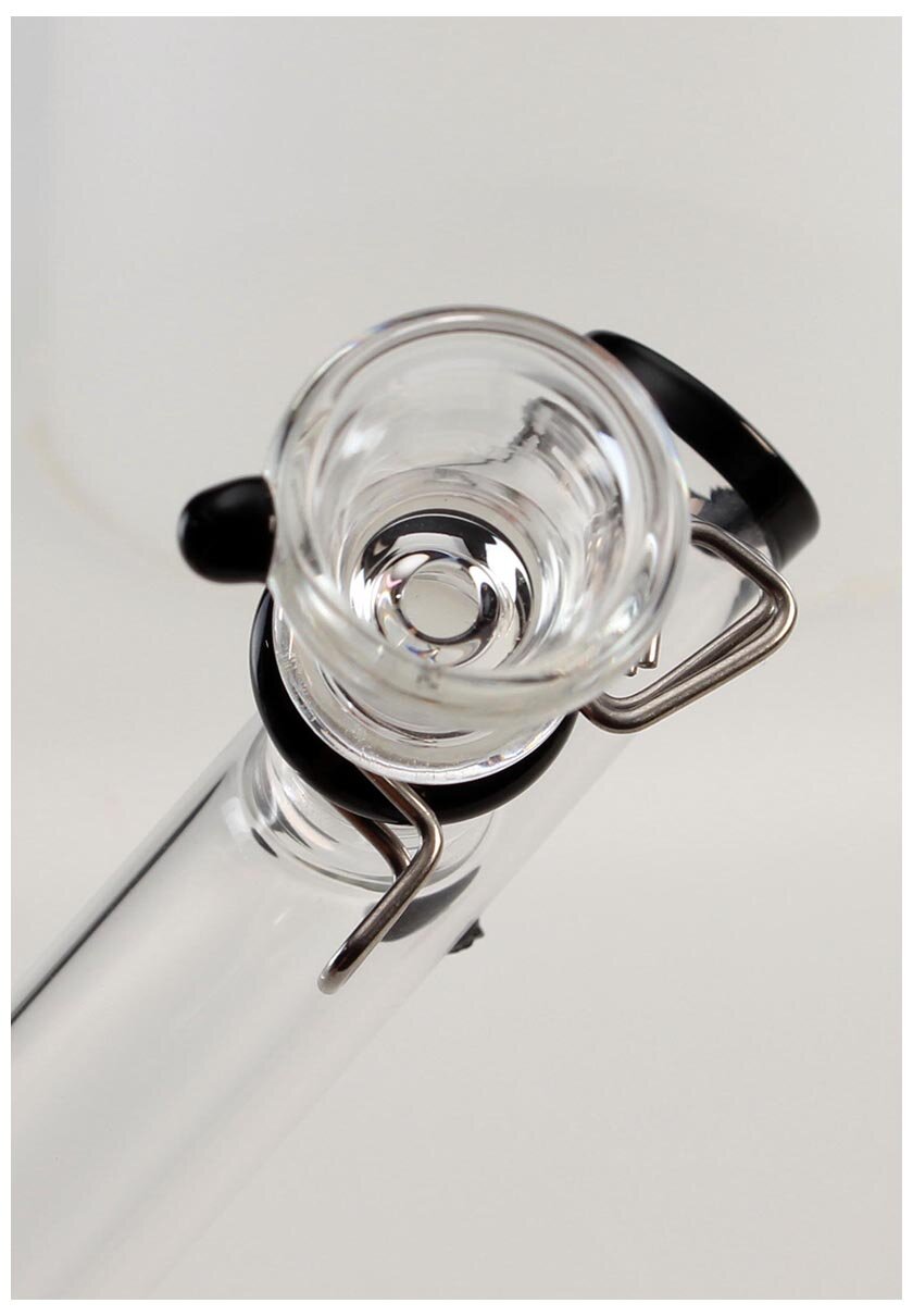 BREIT Glas-Handpfeife 3-teilig mit Logo und Filteradapter