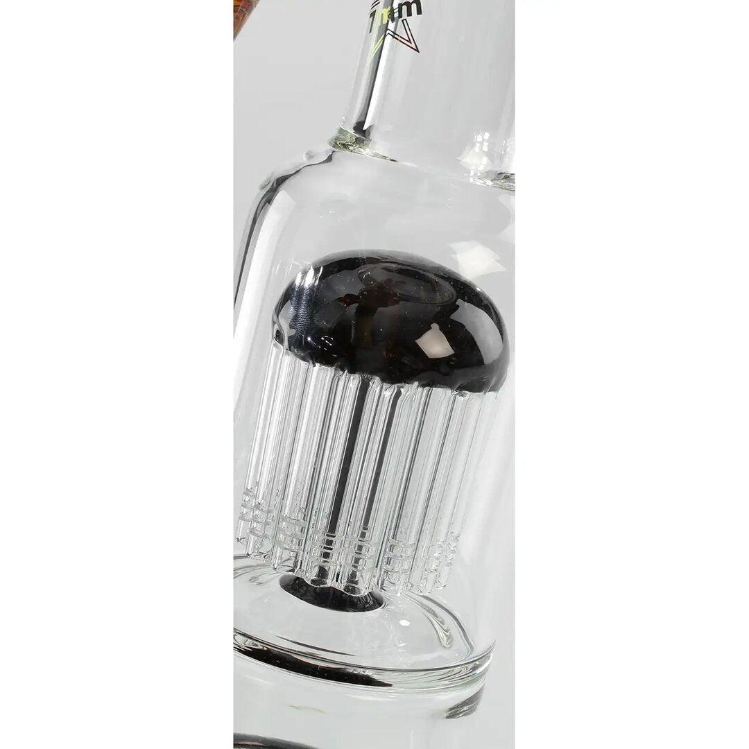 Produktfoto: Black Leaf Glas-Wasserpfeife 24-Arm Baumperkolator Schwarz 380 mm