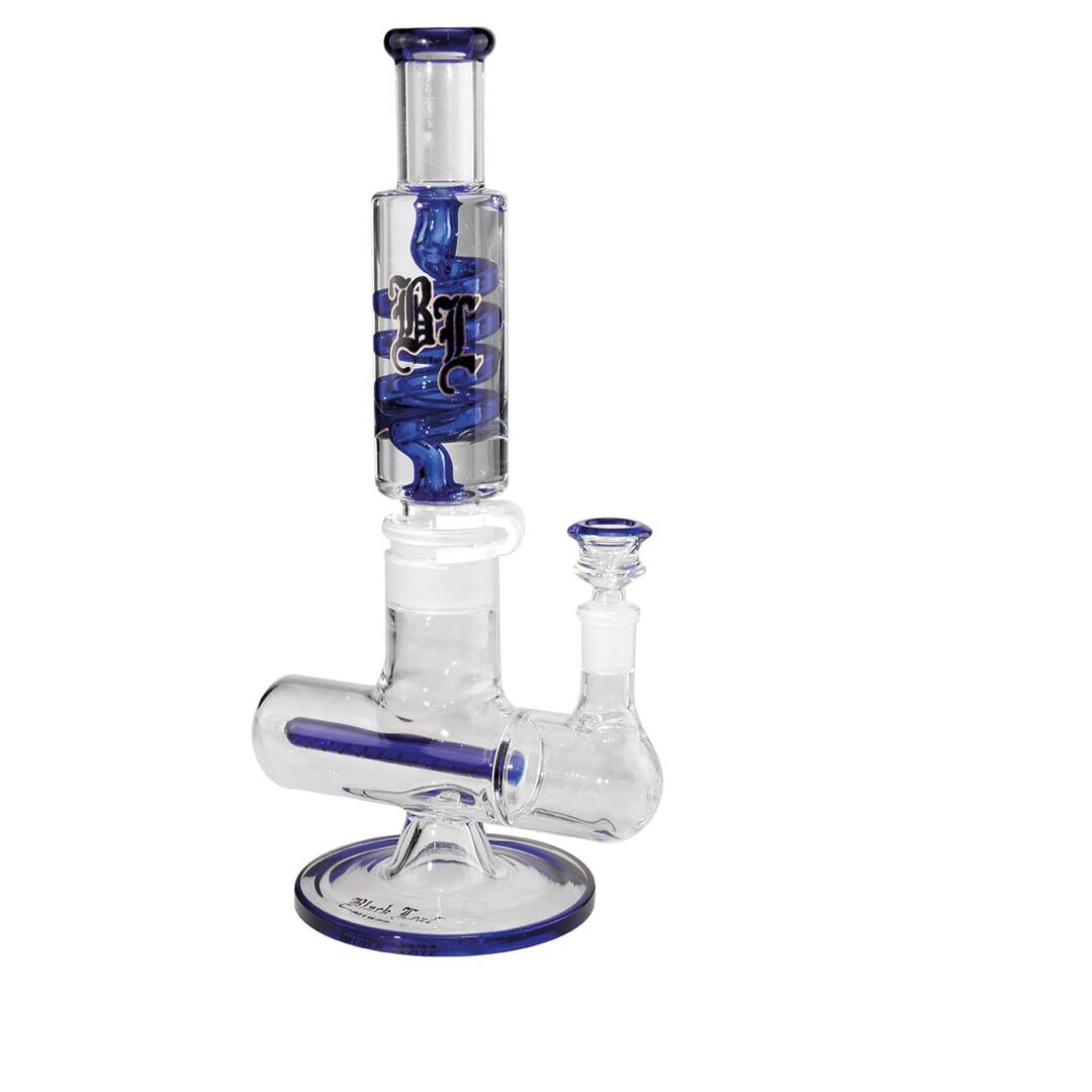 Produktfoto: Black Leaf Liquid Glas-Wasserpfeife Spirale Inline-Slit blau