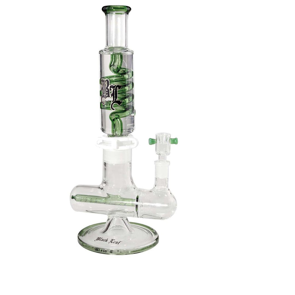 Produktfoto: Black Leaf Liquid Glas-Wasserpfeife Spirale Inline-Slit grün