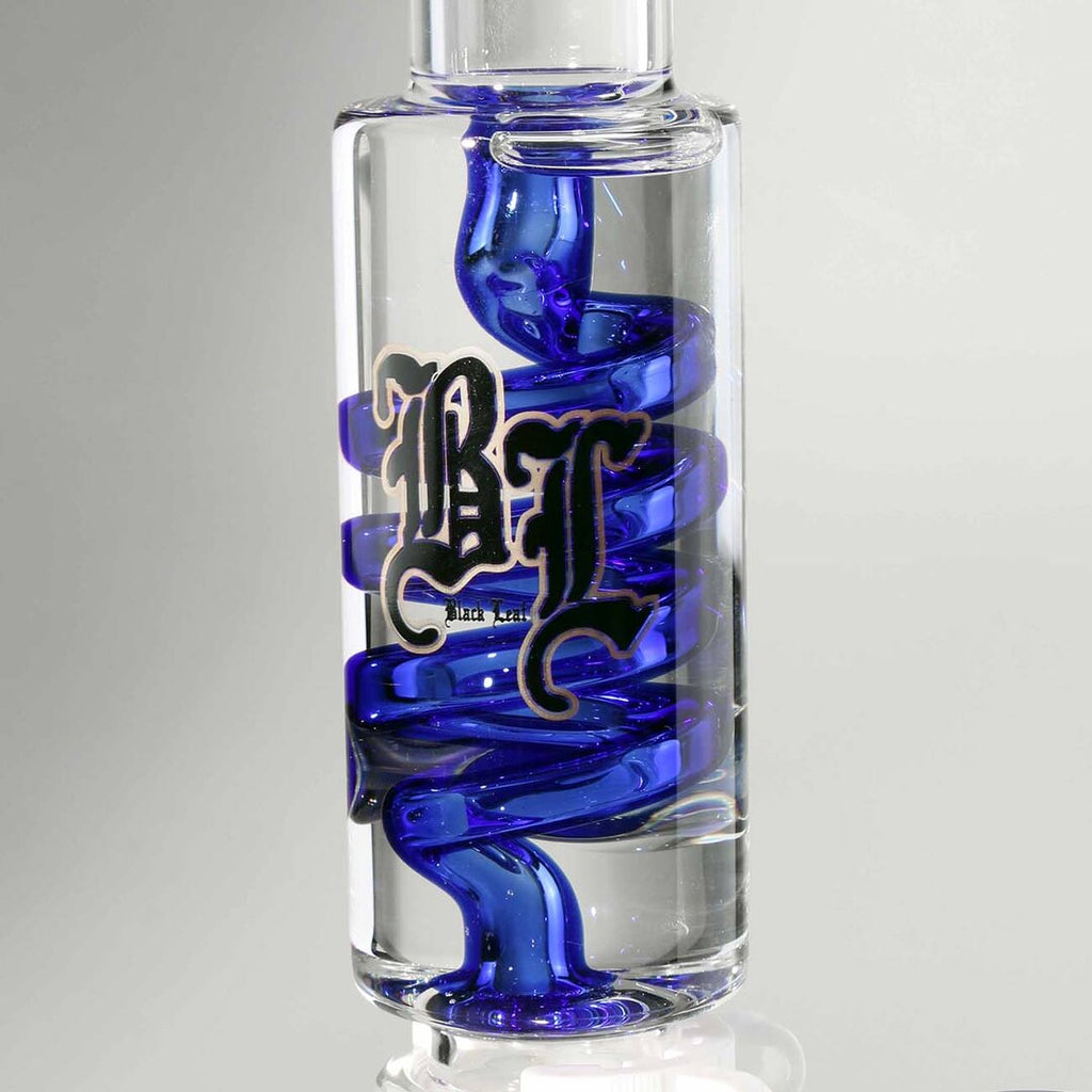 Produktfoto: Black Leaf Liquid Glas-Wasserpfeife Spirale Inline-Slit blau