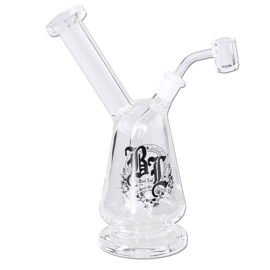 Black Leaf Ölpfeife mit Trommelperkolator in klar