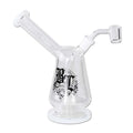 Black Leaf Ölpfeife mit Trommelperkolator in weiß