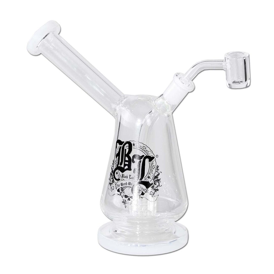 Black Leaf Ölpfeife mit Trommelperkolator in weiß