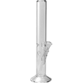 Breitseite Glas-Wasserpfeife Ice Zylinder ohne Logo, 450 mm