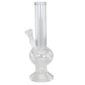 Glas-Wasserpfeife mit Bauch ohne Logo aus Borosilikatglas