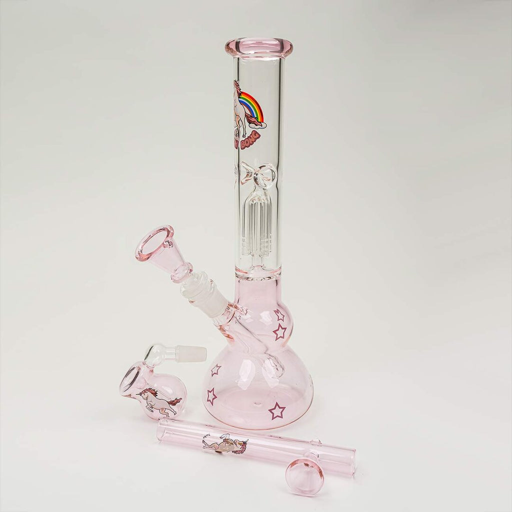 Produktfoto: Black Leaf Einhorn Glas-Wasserpfeifen-Set Armperkolator, 300 mm