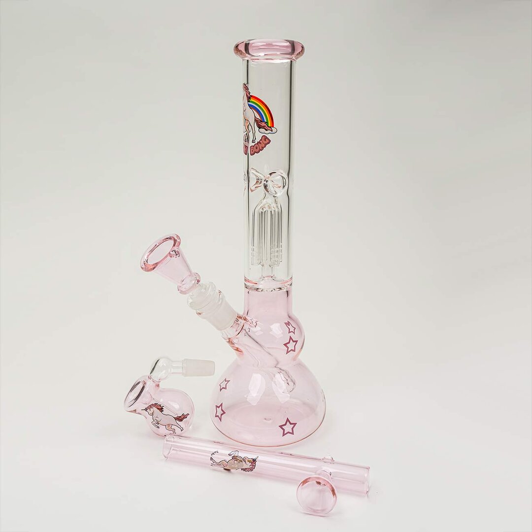 Produktfoto: Black Leaf Einhorn Glas-Wasserpfeifen-Set Armperkolator, 300 mm