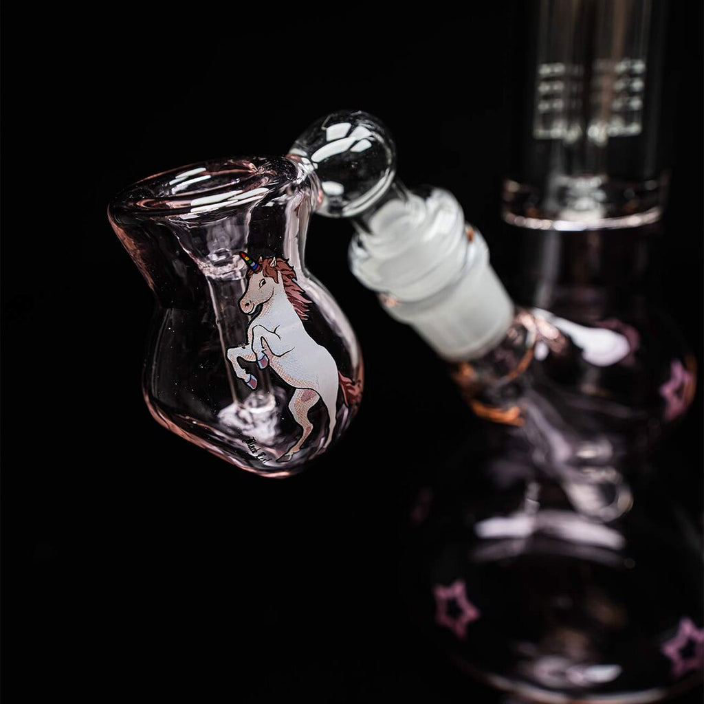 Produktfoto: Black Leaf Einhorn Glas-Wasserpfeifen-Set Armperkolator, 300 mm