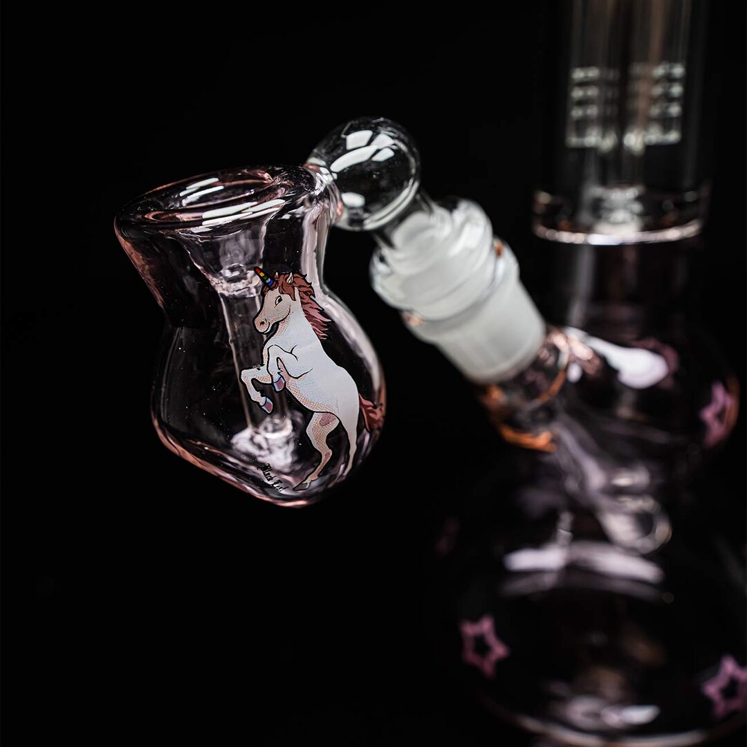 Produktfoto: Black Leaf Einhorn Glas-Wasserpfeifen-Set Armperkolator, 300 mm
