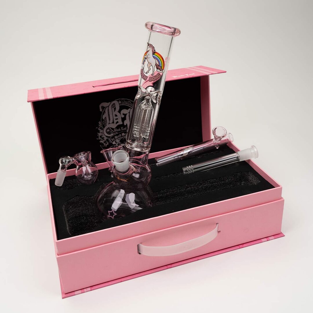 Produktfoto: Black Leaf Einhorn Glas-Wasserpfeifen-Set Armperkolator, 300 mm