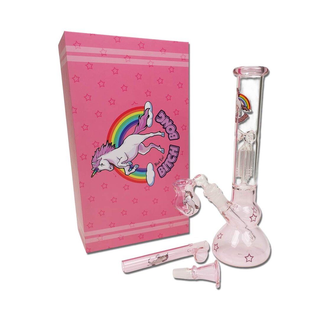 Produktfoto: Black Leaf Einhorn Glas-Wasserpfeifen-Set Armperkolator, 300 mm