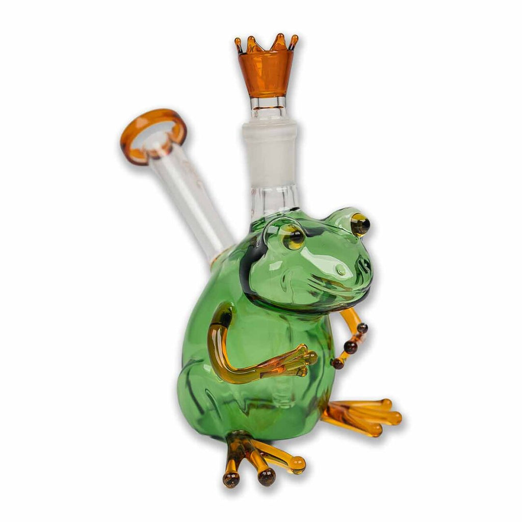 Black Leaf Glas-Wasserpfeife King Frog im Frosch-Design
