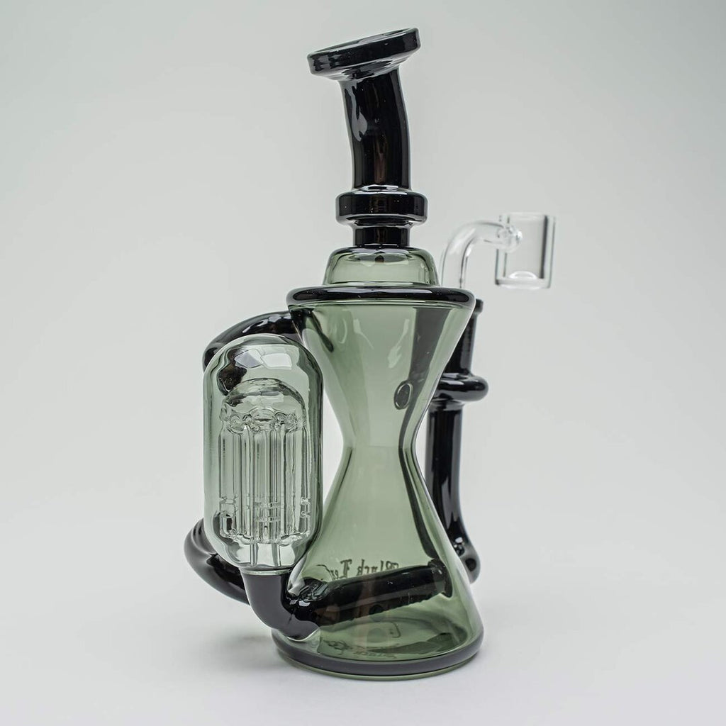 Produktfoto: Black Leaf Mini-Glas-Wasserpfeife grau/schwarz, 180 mm