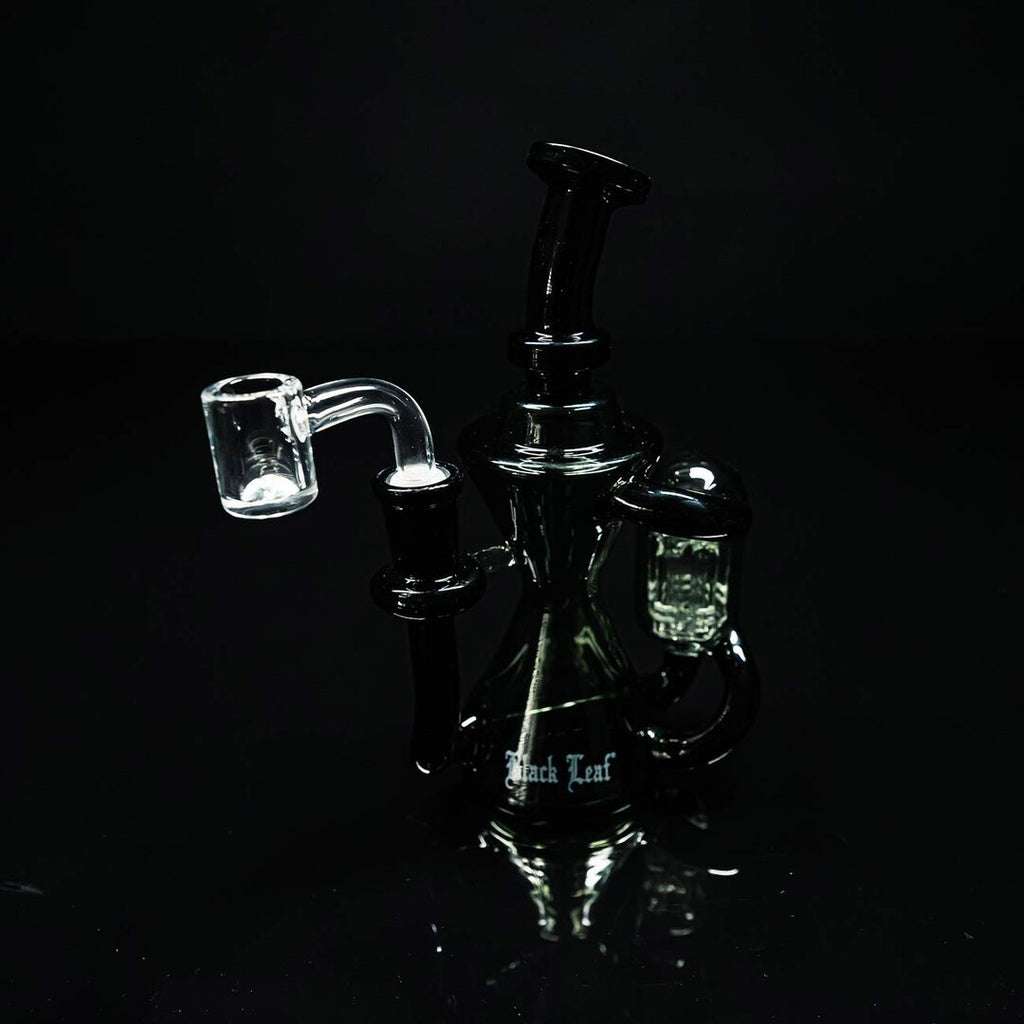 Produktfoto: Black Leaf Mini-Glas-Wasserpfeife grau/schwarz, 180 mm