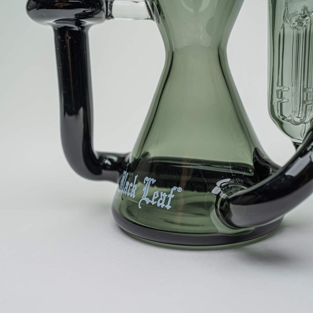 Produktfoto: Black Leaf Mini-Glas-Wasserpfeife grau/schwarz, 180 mm