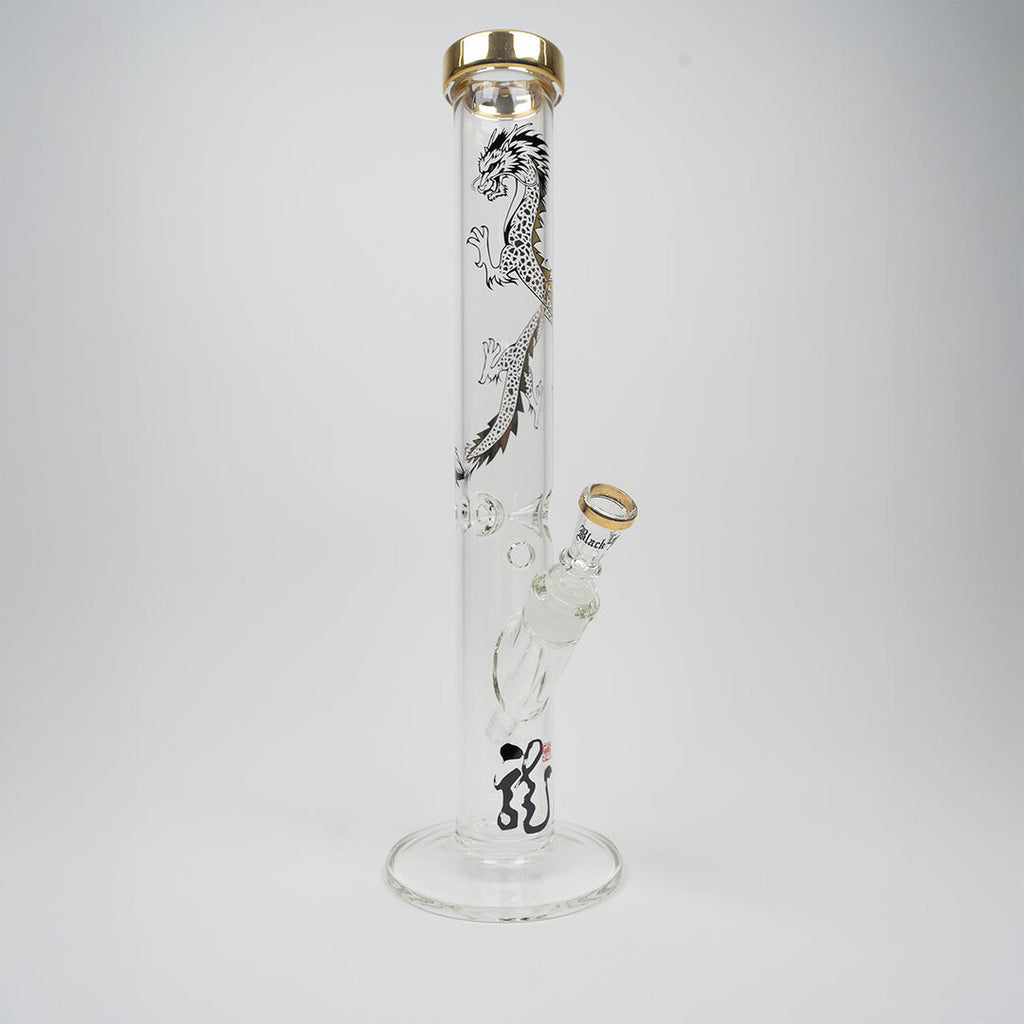 Black Leaf Glas-Wasserpfeife Ice Golden Dragon mit Vorkühler