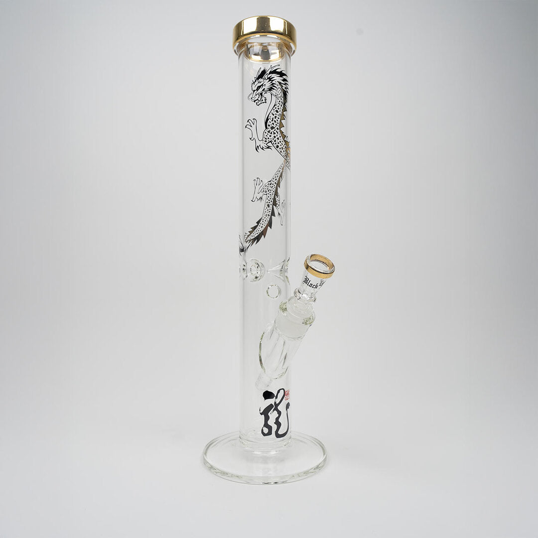 Black Leaf Glas-Wasserpfeife Ice Golden Dragon mit Vorkühler