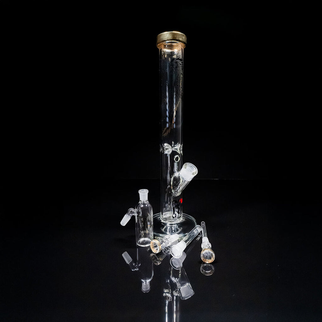 Black Leaf Glas-Wasserpfeife Ice Golden Dragon mit Vorkühler