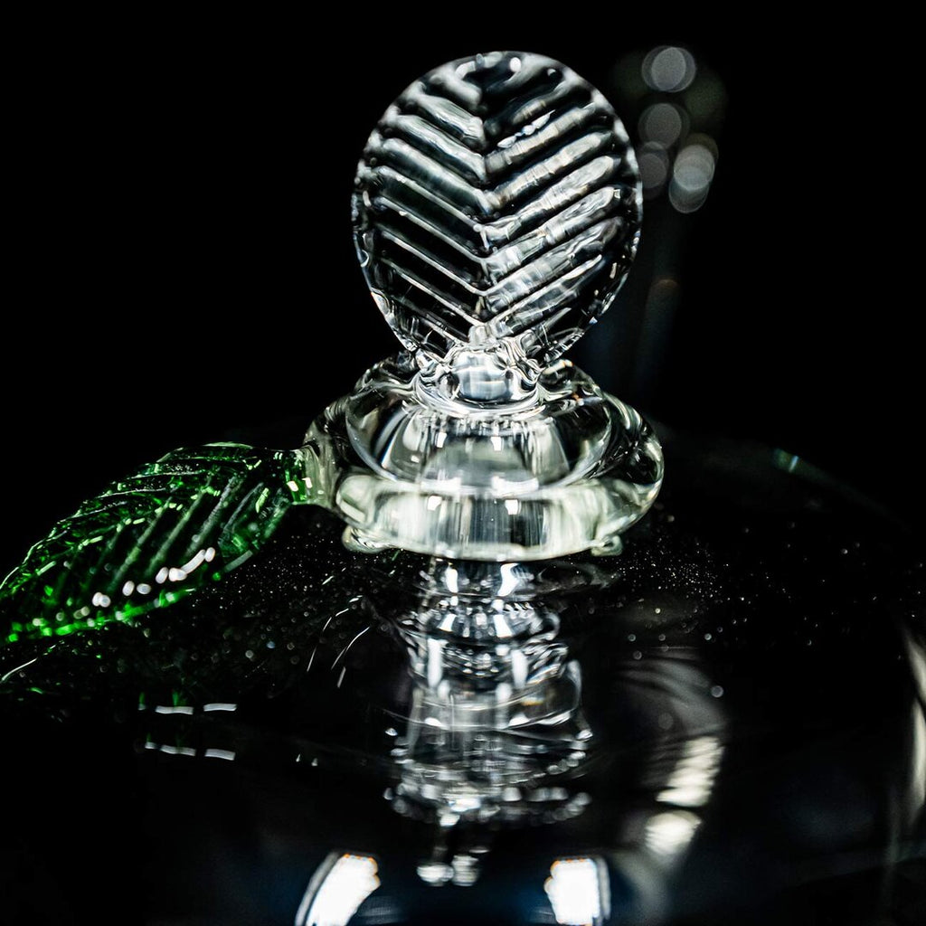 Black Leaf Apfel-Handpfeife aus Borosilikatglas in Apfelform