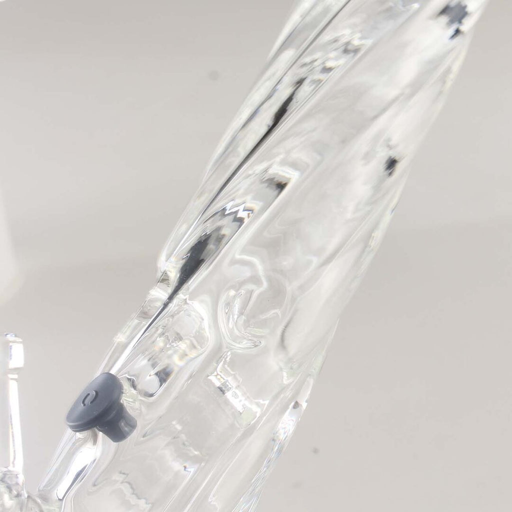 Black Leaf Ice-Wasserpfeife Watercourse S aus gedrehtem Glas