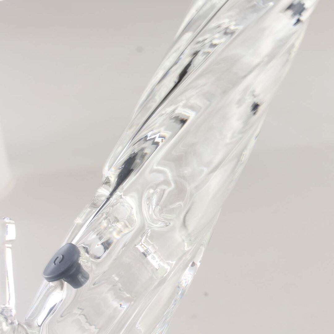 Black Leaf Ice-Wasserpfeife Watercourse S aus gedrehtem Glas