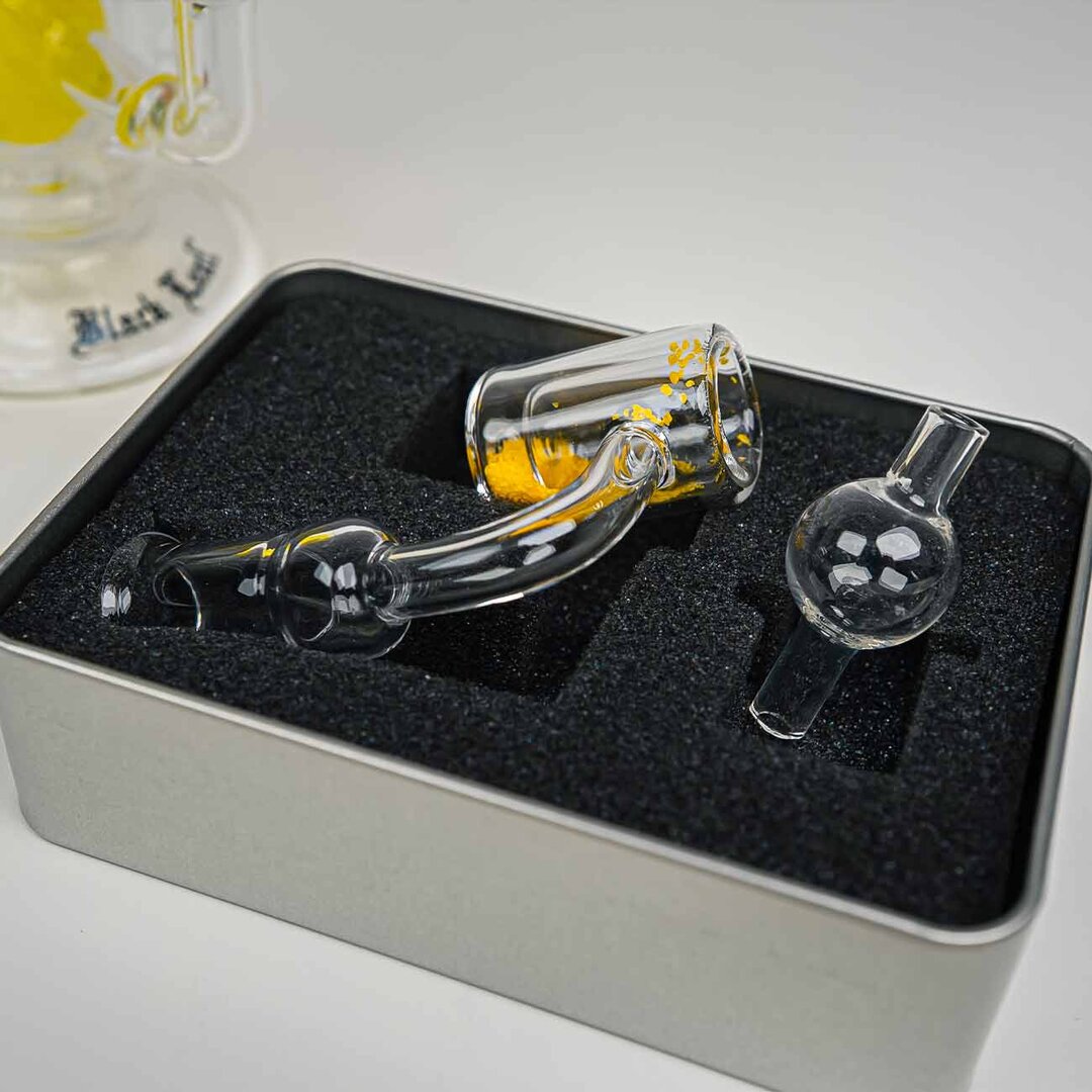 Black Leaf King Egg Glas-Wasserpfeife im Huhn-und-Ei-Design mit Perkolator und Quarzschale