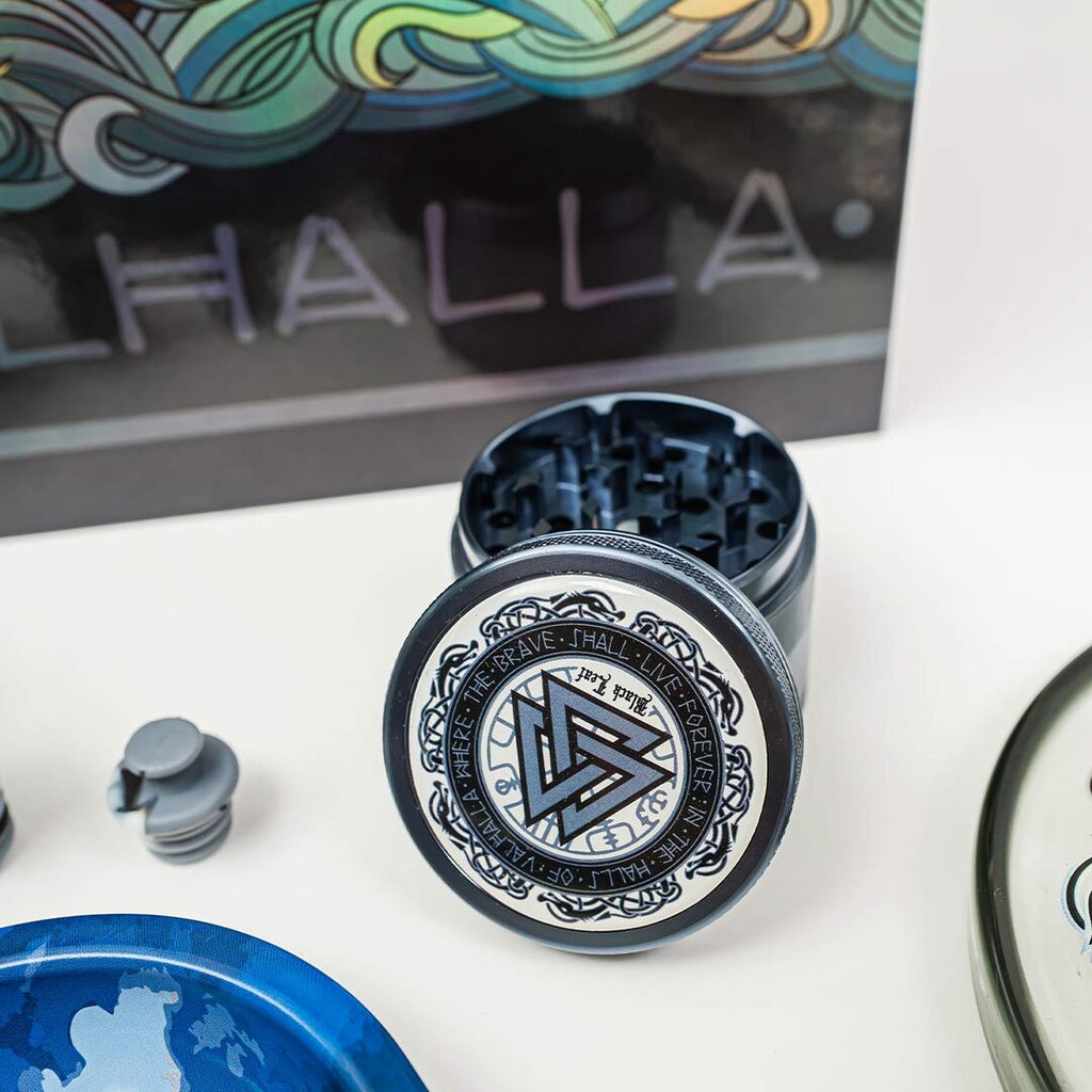 Black Leaf Valhalla Zylinder-Glas-Wasserpfeife im Koffer-Set