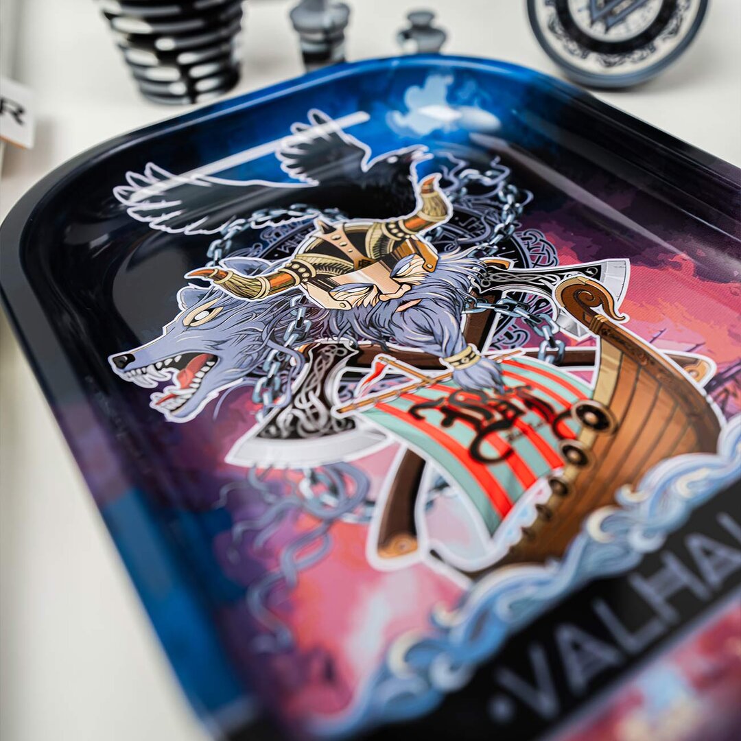 Black Leaf Valhalla Zylinder-Glas-Wasserpfeife im Koffer-Set