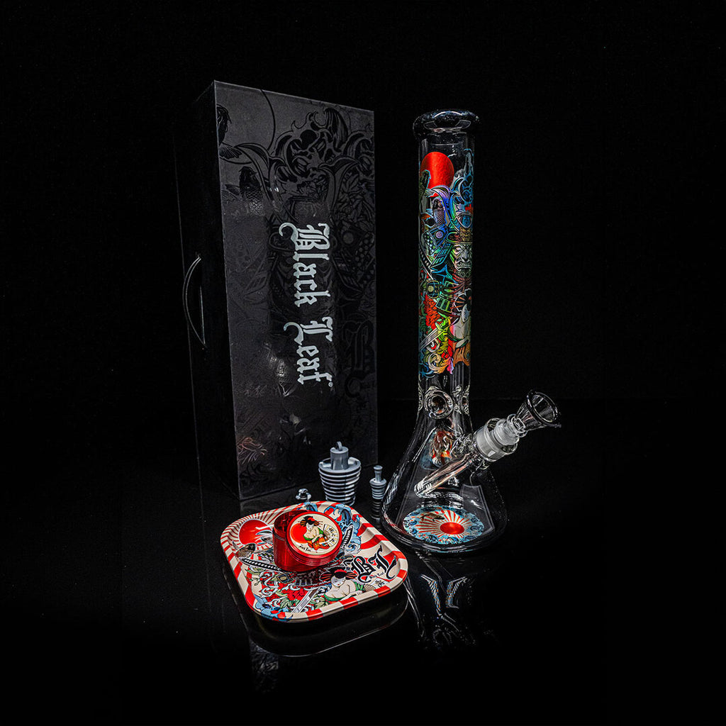 Produktfoto: Black Leaf Ronin Geisha Glas-Wasserpfeife Set, 400 mm