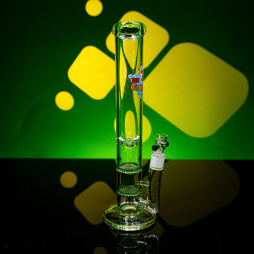 Produktfoto: Black Leaf HoneyComb Zylinder-Glas-Wasserpfeife Ice grün, 365 mm