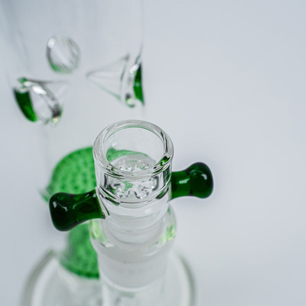Produktfoto: Black Leaf HoneyComb Zylinder-Glas-Wasserpfeife Ice grün, 365 mm