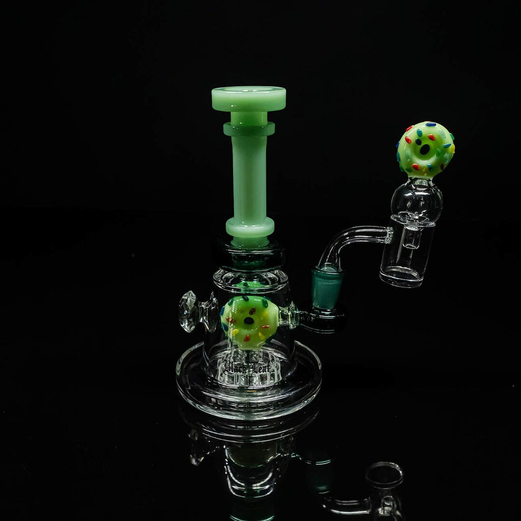 Produktfoto: Black Leaf Mini-Glas-Wasserpfeife DONUT mit Perkolator, 170 mm