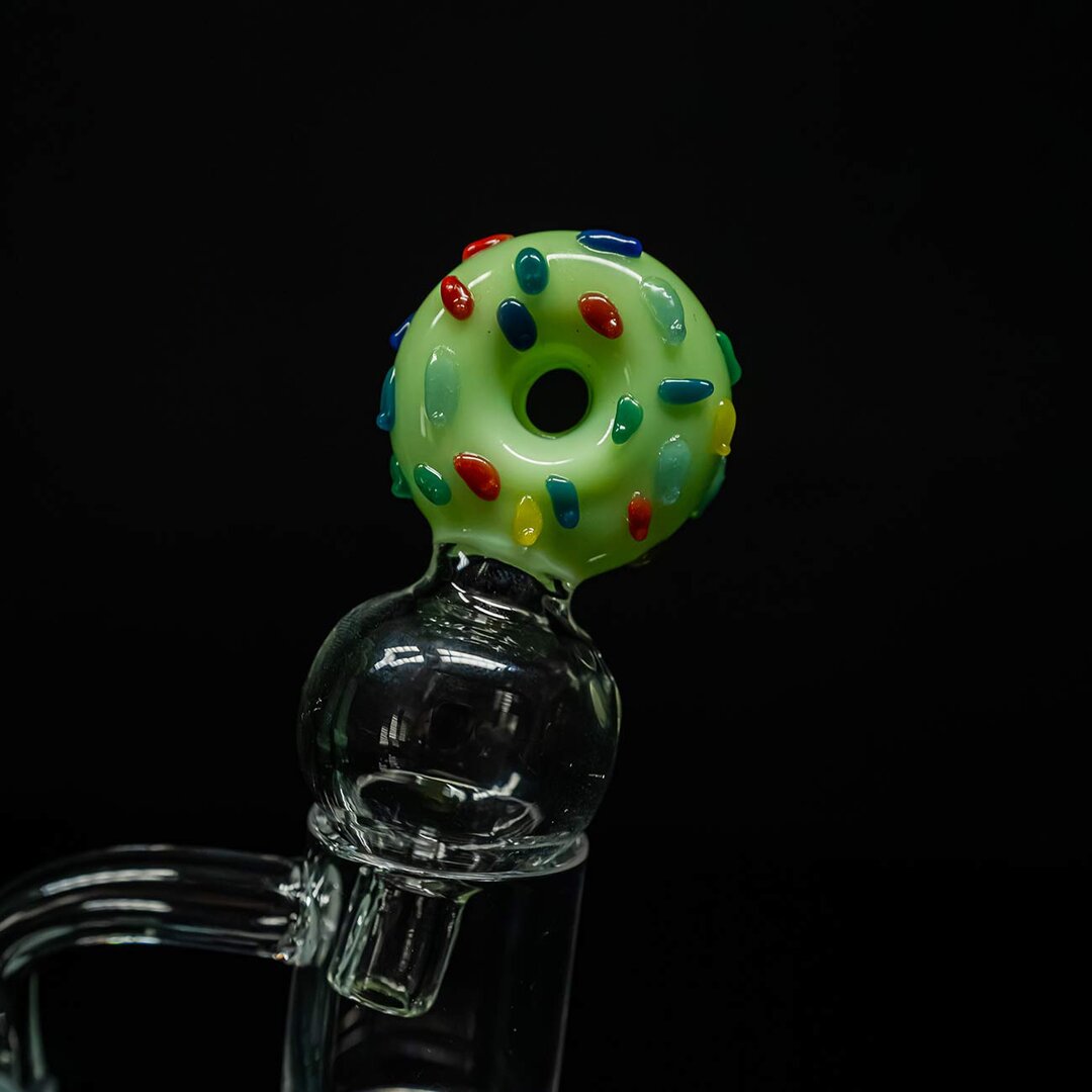 Produktfoto: Black Leaf Mini-Glas-Wasserpfeife DONUT mit Perkolator, 170 mm