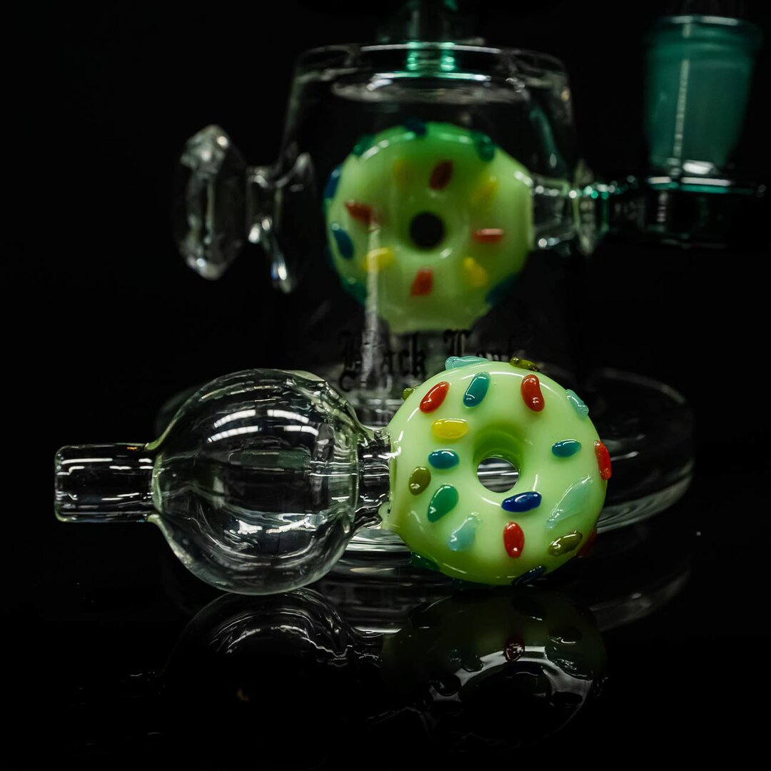 Produktfoto: Black Leaf Mini-Glas-Wasserpfeife DONUT mit Perkolator, 170 mm