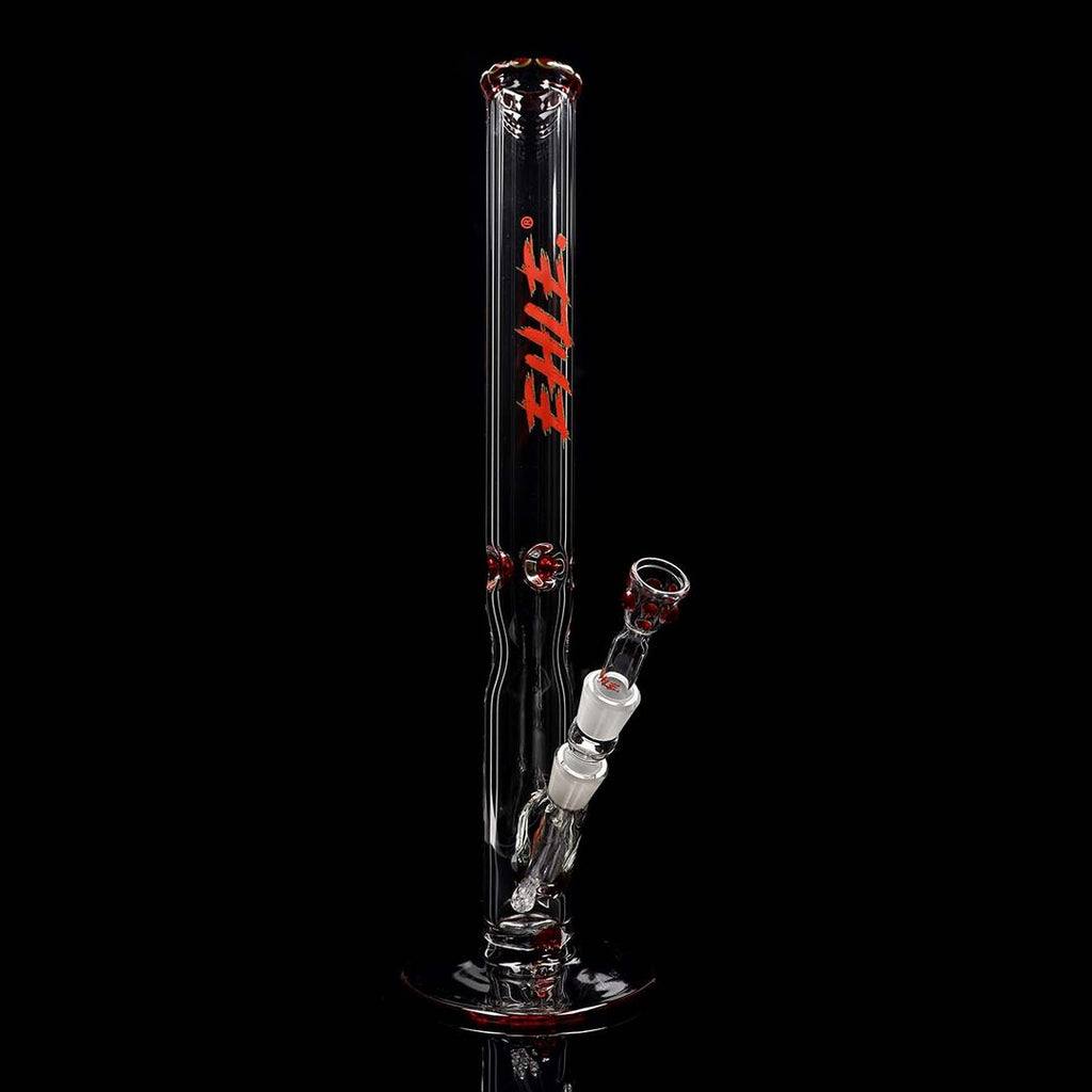 Ehle Glas-Wasserpfeife Red Series mit roten Akzenten und Eiskammer