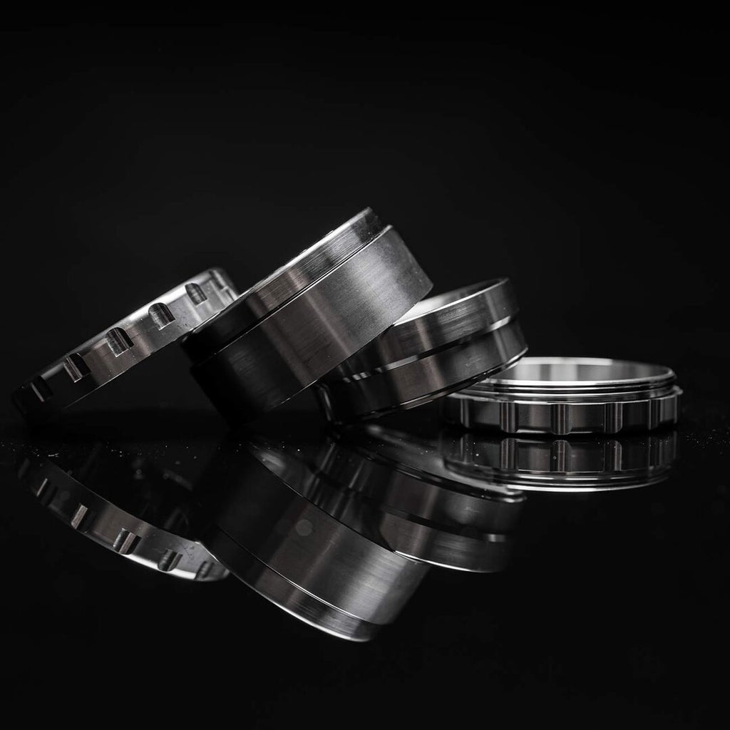 Produktfoto: Black Leaf Edelstahl-Kräutermühle 4-teilig Silber 63 mm