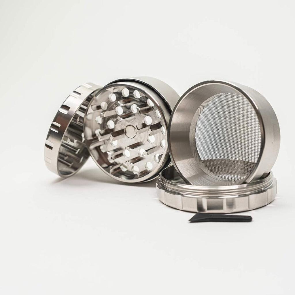 Produktfoto: Black Leaf Edelstahl-Kräutermühle 4-teilig Silber 63 mm