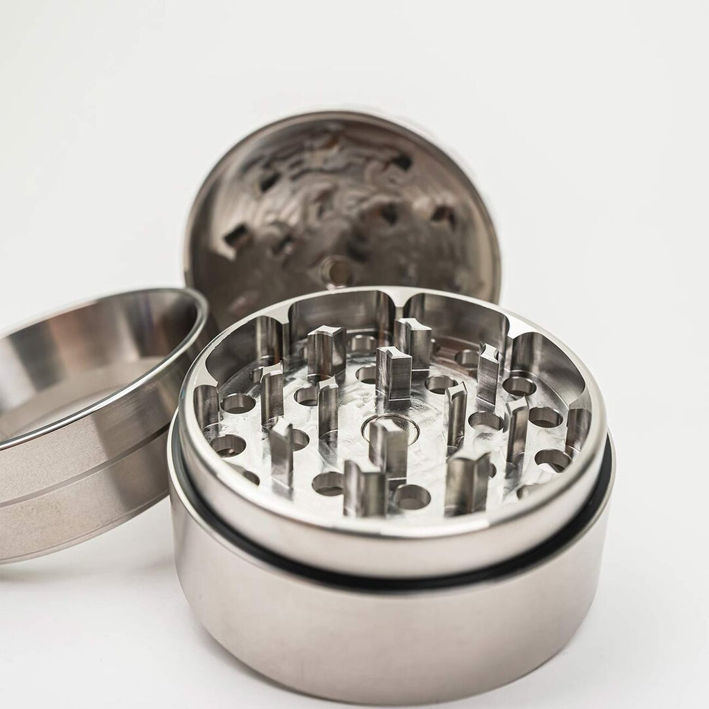 Produktfoto: Black Leaf Edelstahl-Kräutermühle 4-teilig Silber 63 mm