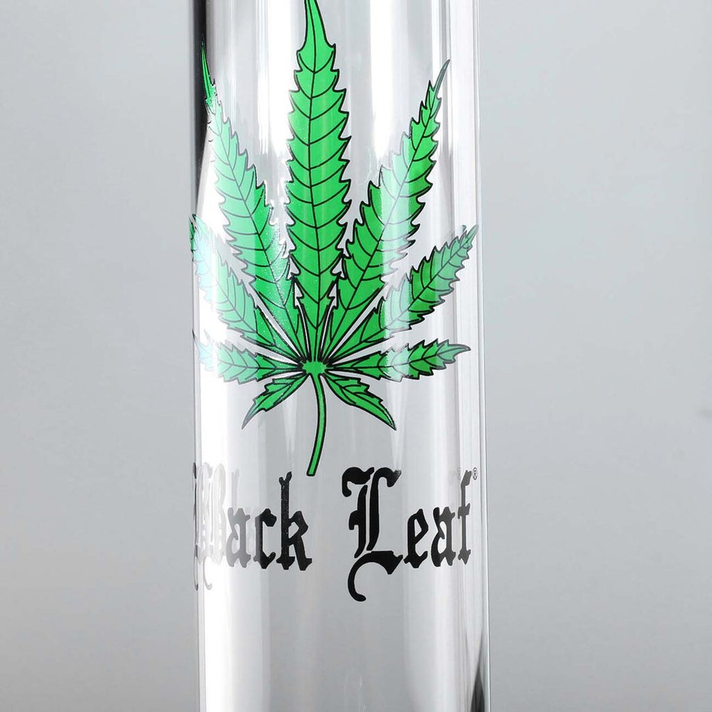Zylinder-Glas-Wasserpfeife LEAF von Black Leaf mit Normschliff NS 19