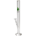 Black Leaf LEAF XL Zylinder-Glas-Wasserpfeife mit Blattmotiv, 600 mm