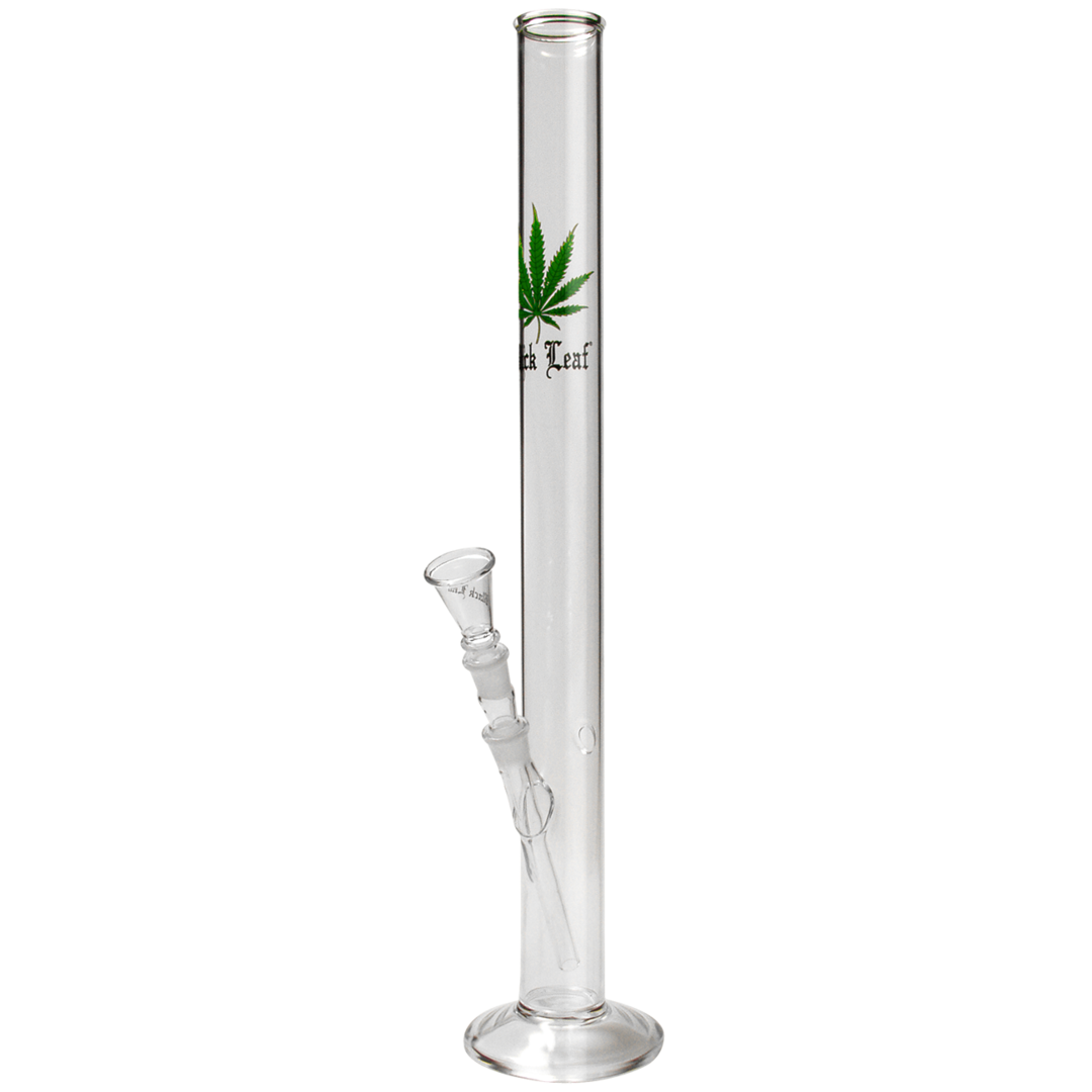 Black Leaf LEAF XL Zylinder-Glas-Wasserpfeife mit Blattmotiv, 600 mm