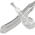 Black Leaf DICK Glas-Wasserpfeife aus klarem Glas mit Stecksystem