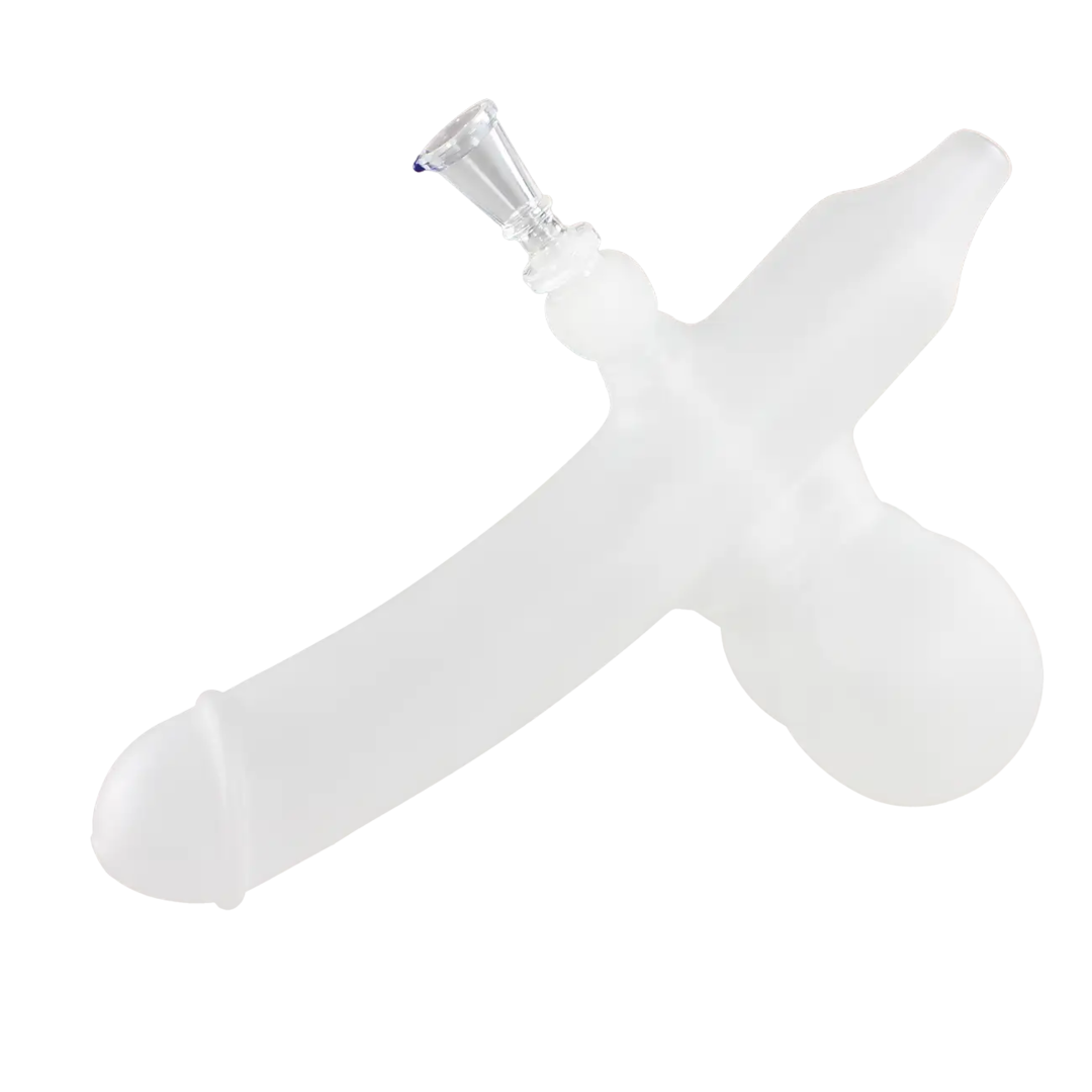 Black Leaf DICK Glas-Wasserpfeife sandgestrahlt mit Stecksystem