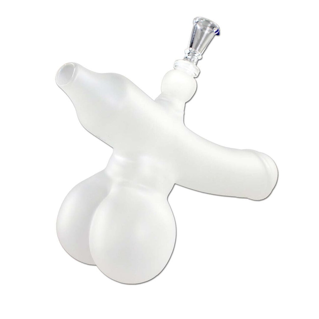 Black Leaf DICK Glas-Wasserpfeife sandgestrahlt mit Stecksystem