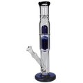 Black Leaf Ice-Wasserpfeife mit sechsarmigem Baumperkolator in Zweifarbig