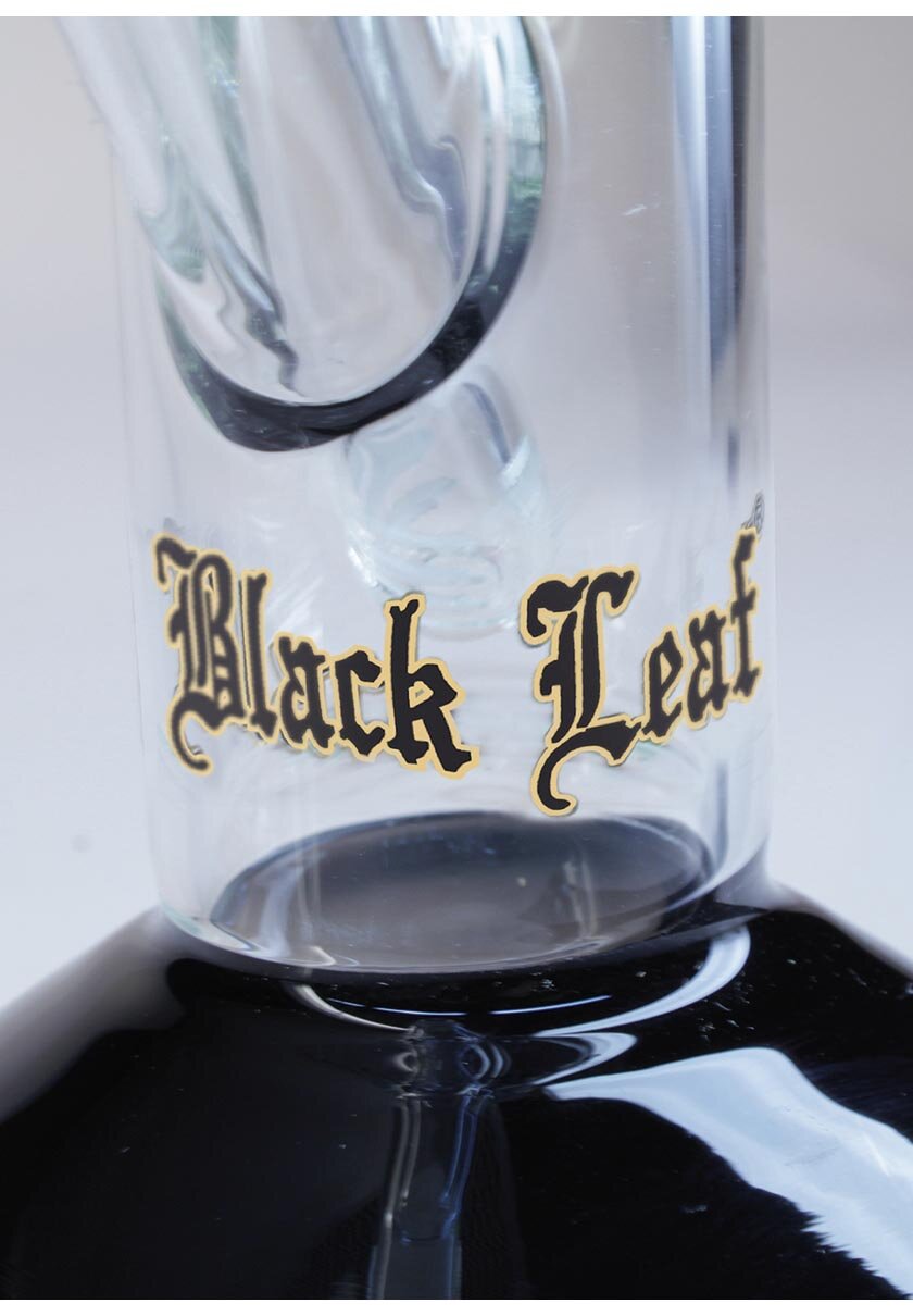 Black Leaf Ice-Wasserpfeife mit sechsarmigem Baumperkolator in Zweifarbig