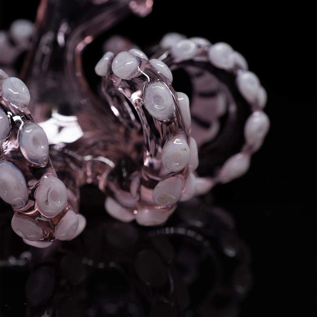 Black Leaf Glas-Wasserpfeife Oktopus I in Pink mit Farbverlauf
